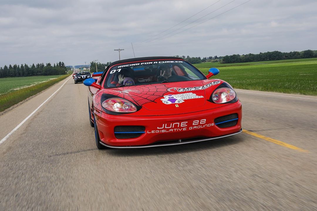 Racing for a Cure 8 - 2019 - Ferrari 360 Modena Spider - Stollery Kids - Spiderman Graphic Wrap