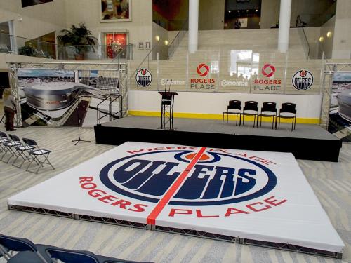 Edmonton Oilers - Banners at City Hall Press Release - Event Signage
