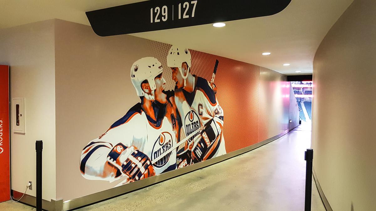 Rogers Place Oilers - Mural/Wall Graphics - Cowan Graphics Inc