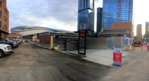Stantec Parkade Edmonton - Entry and Clearance Signs