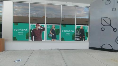 Londonderry Mall -  Glass decals - Simons - Window Graphics